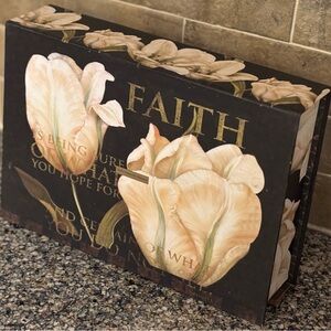 Floral Inspirational Decorative Storage 2 Piece set